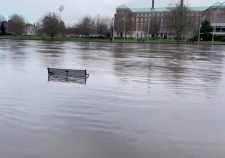 UK floods shown in shocking footage after Storm Henk's departure
