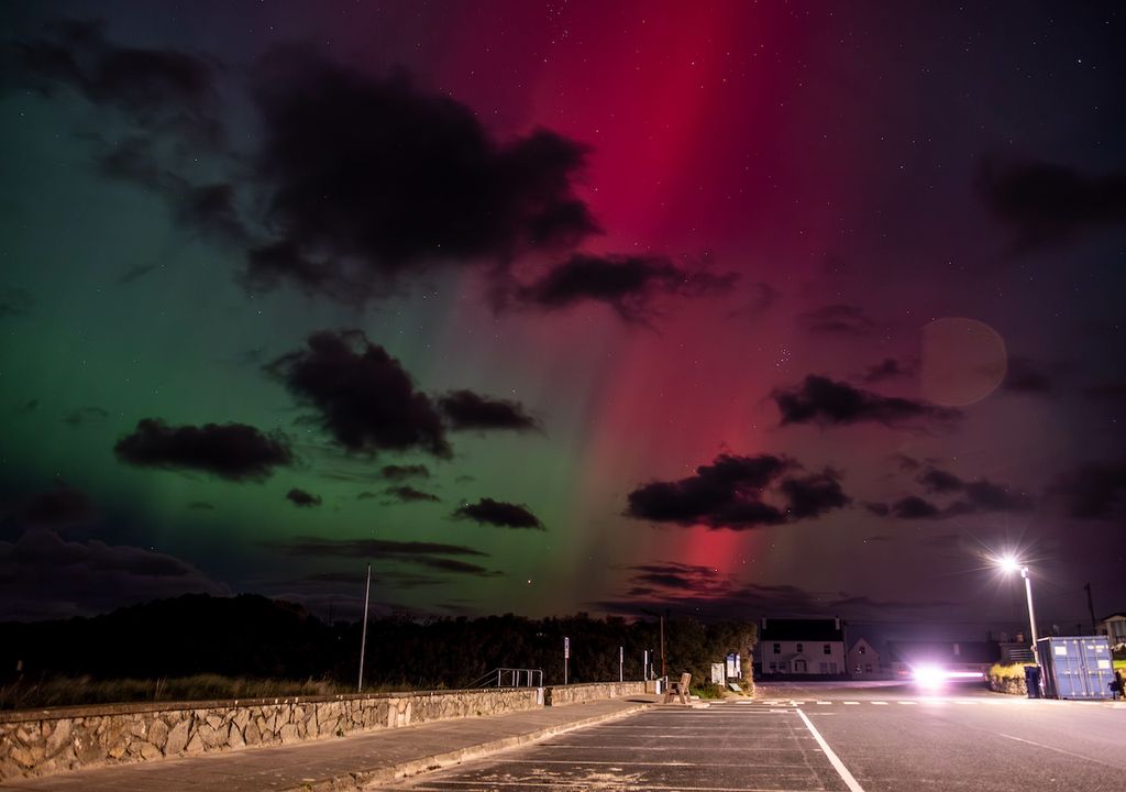 Ireland enjoyed the aurora borealis last night.