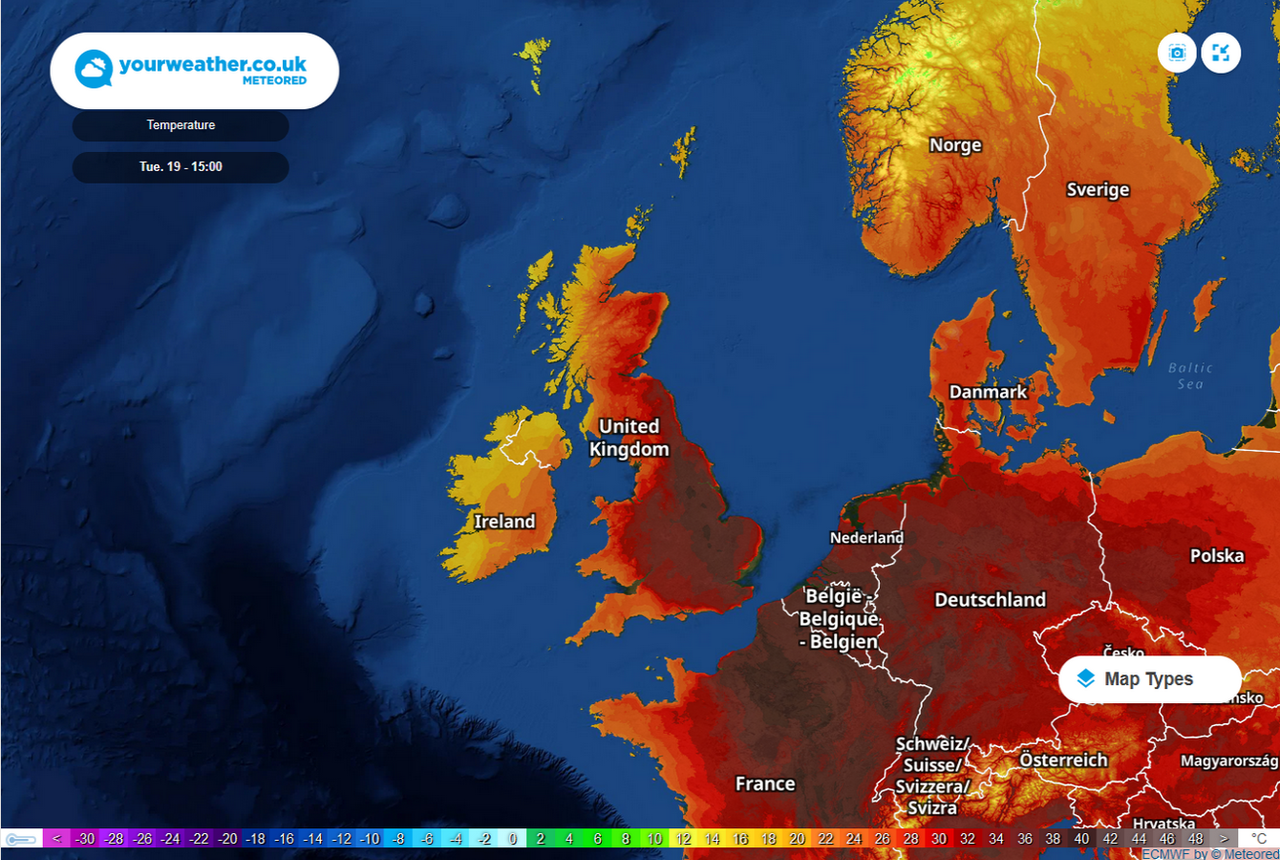 UK heatwave brings red alert for recordbreaking extreme temperatures