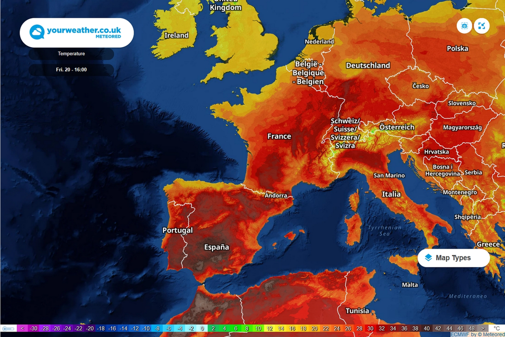 UK records hottest day of year so far as European heatwave simmers