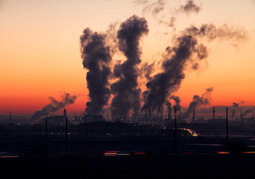 Die auf fossilen Brennstoffen basierende Industrie kann eine wichtige Quelle für Treibhausgasemissionen sein.