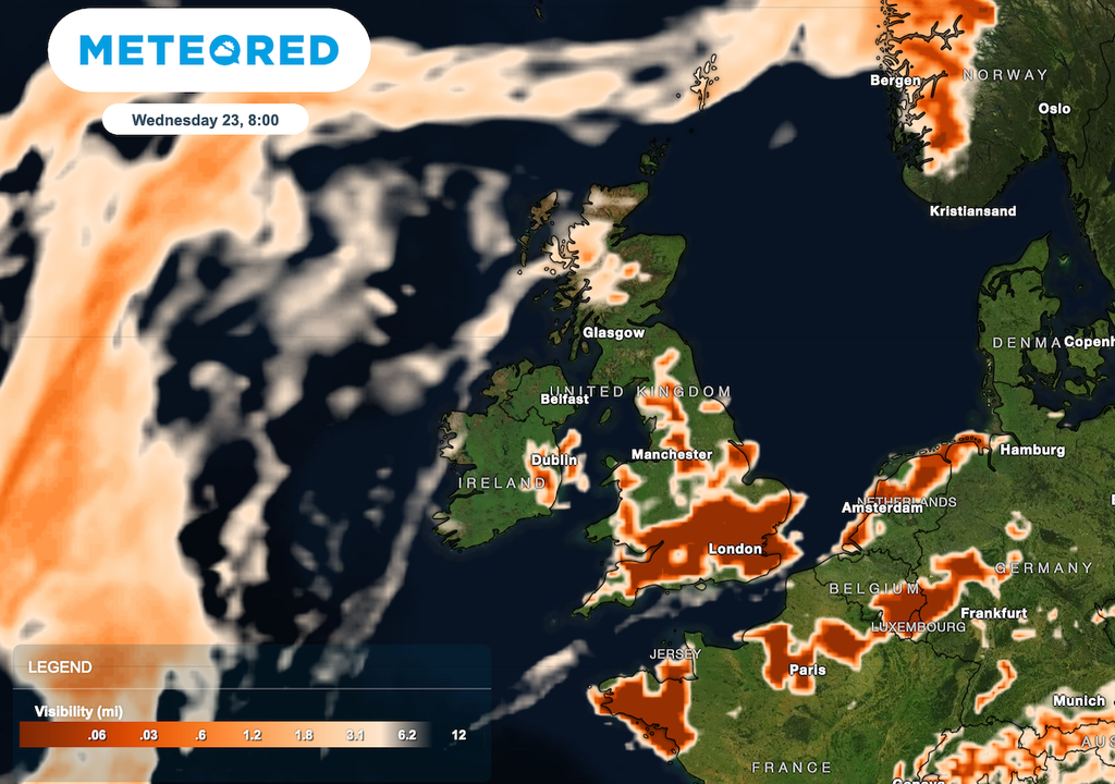 https://www.yourweather.co.uk/news/forecasts/Low visibility is expected across central and southern parts of England and Wales on Wednesday morning, caused by areas of mist, fog and low cloud.