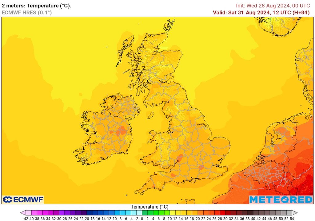 The UK weather outlook for the final days of August up to autumn 2024