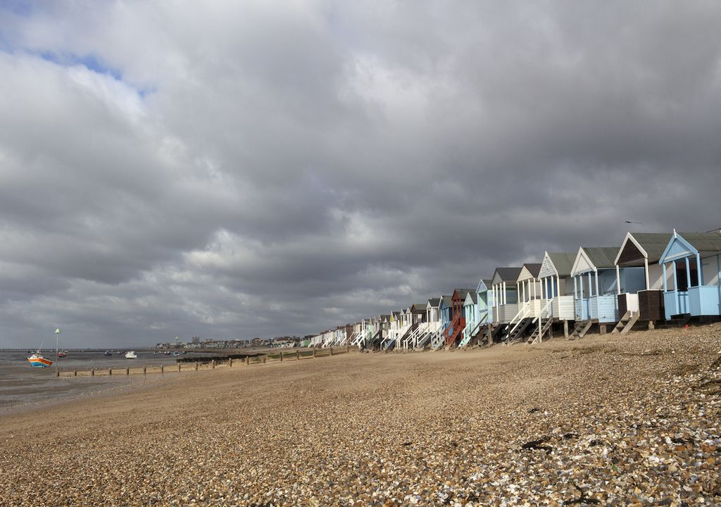 clouds over beach