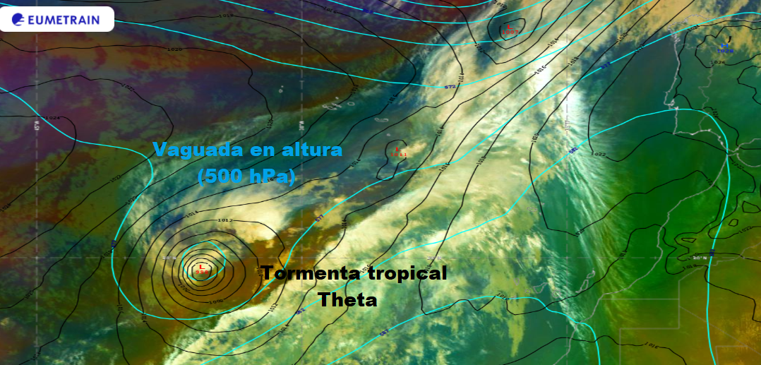 Última hora sobre la tormenta tropical Theta a 11 de noviembre de 2020