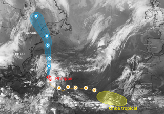 Última hora de la tormenta tropical Philippe en el Atlántico 