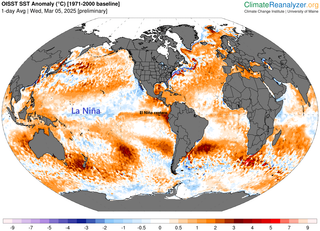 Última predicción de La Niña: se espera que el fenómeno de La Niña sea de corta duración
