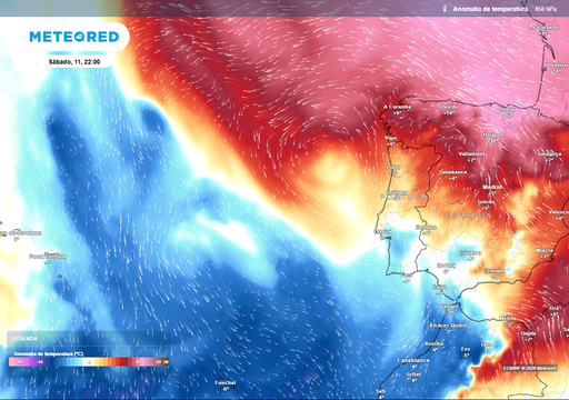 &Uacute;ltima proje&ccedil;&atilde;o do modelo ECMWF para Portugal: temperaturas mais frescas a partir de quinta-feira 9 e gota fria &agrave; vista