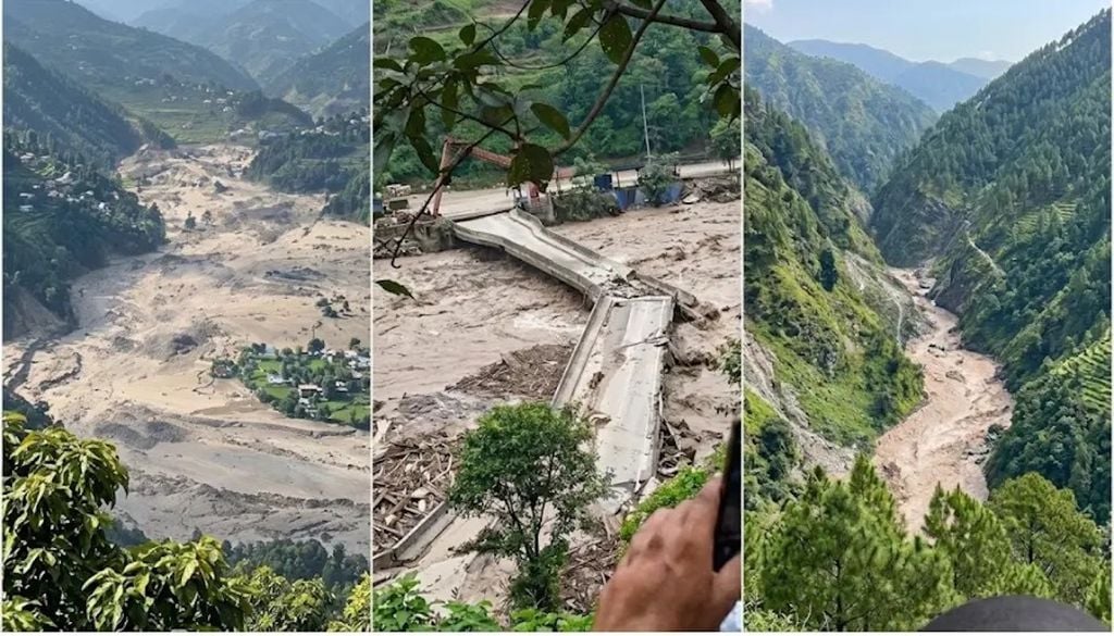Inundaciones dejaron un rastro de destrucción en las áreas de Timure y Syafrubesi del distrito de Rasuwa. Fotografías: Police Nepal.