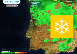 &Uacute;ltimas novidades sobre o nev&atilde;o de domingo em Portugal: os nossos mapas preveem neve nestas 6 regi&otilde;es