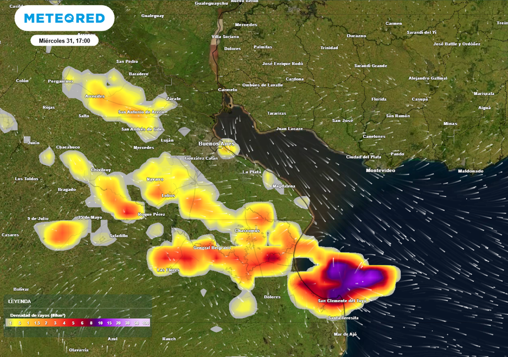 chaparrones y tormentas aisladas fin de año