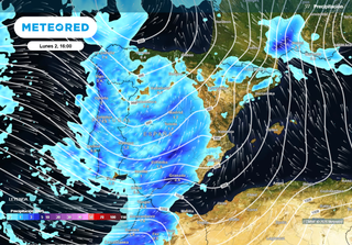 &Uacute;ltimos mapas de lluvia del modelo europeo para 7 d&iacute;as: 100 l/m2 en gran parte de Espa&ntilde;a