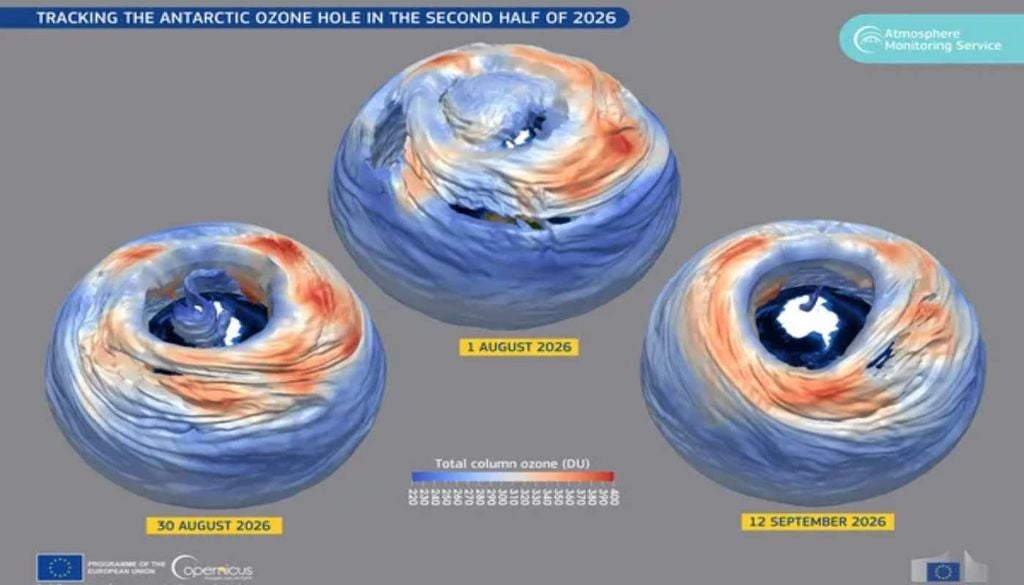 Xxx Estas visualizações mostram a evolução do buraco do ozono sobre a Antártida entre 1 de agosto e 12 de setembro de 2026. Fonte: Smithsonianmag
