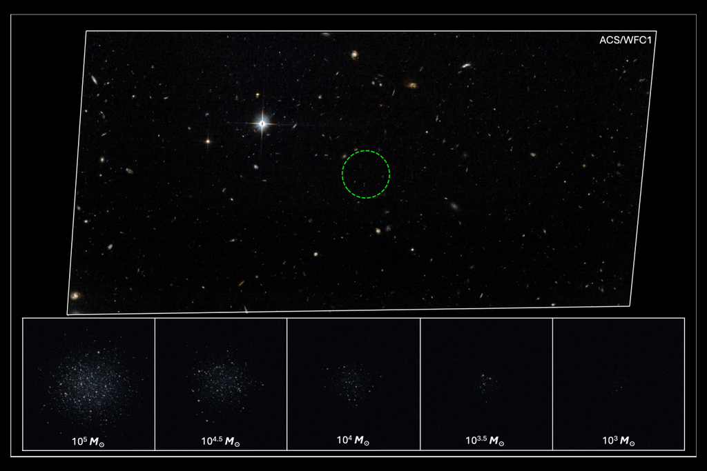 Cloud-9 é um objeto que não conseguiu formar estrelas no passado e virou um halo de matéria escura com gás. Crédito: Anand et al. 2025