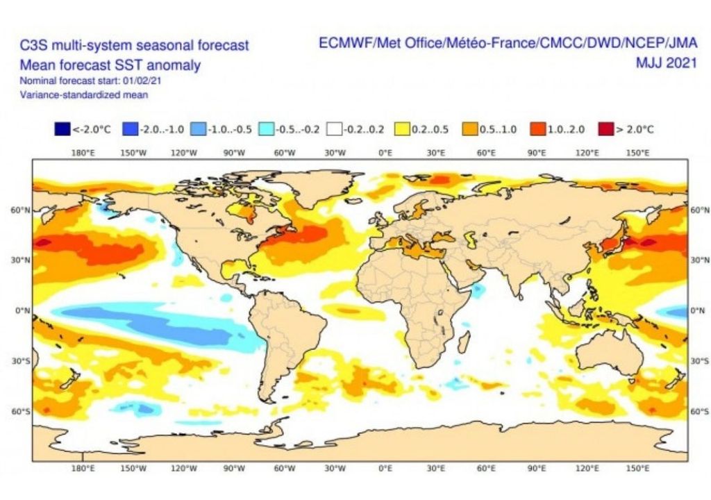 Previsão do tempo e do oceano