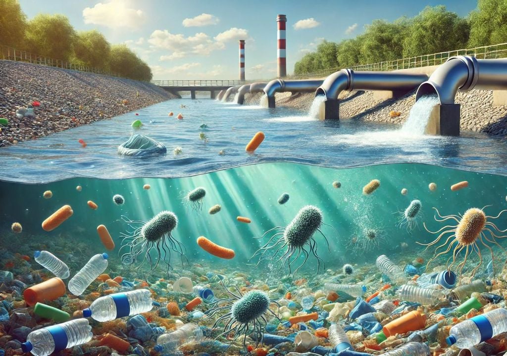 Bacterias en aguas residuales