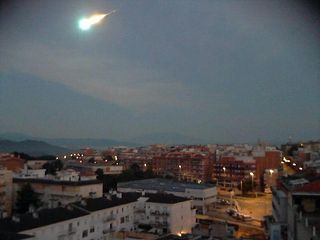 Un bólido en los cielos de Cataluña y de otros lugares de la Península