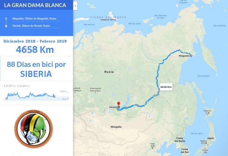 Un Ciclista Español Es Encontrado En Una Carretera De Siberia A -50º C Un Ciclista Español Es Encontrado En Una Carretera De Siberia A -50º C