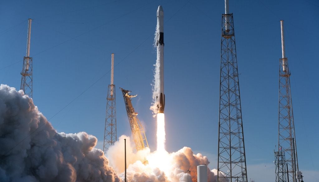Luna Falcon 9 SpaceX NASA Einstein Los cálculos indican que podrían movilizarse más de un millón de kilos, una masa equivalente a entre 150 y 200 veces la del propio Falcon 9.