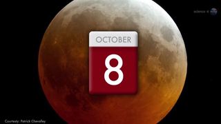 Un colorido eclipse lunar