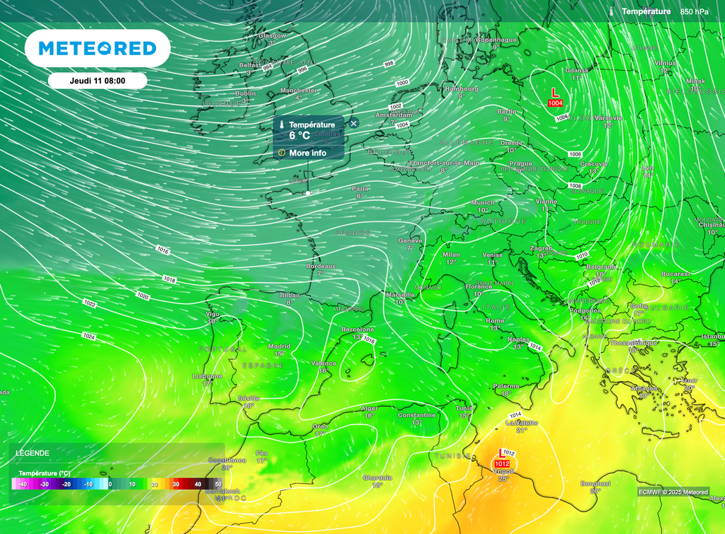 Demain jeudi, les températures seront fraîches sous les averses, douces lors des éclaircies.
