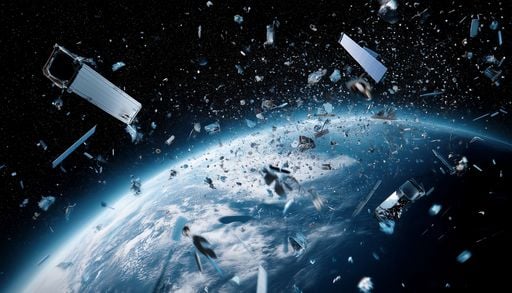Un &laquo; &eacute;boueur spatial &raquo; bient&ocirc;t envoy&eacute; autour de la Terre pour capturer nos d&eacute;chets