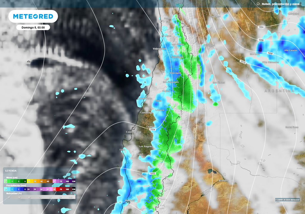 precipitaciones previstas