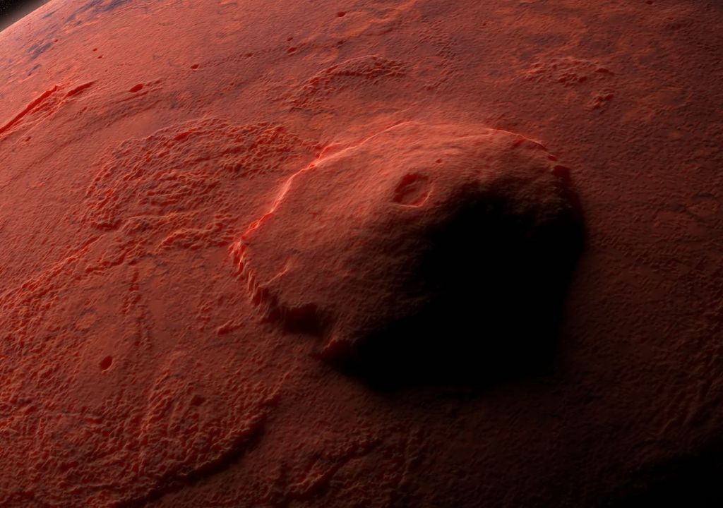 Martian volcano