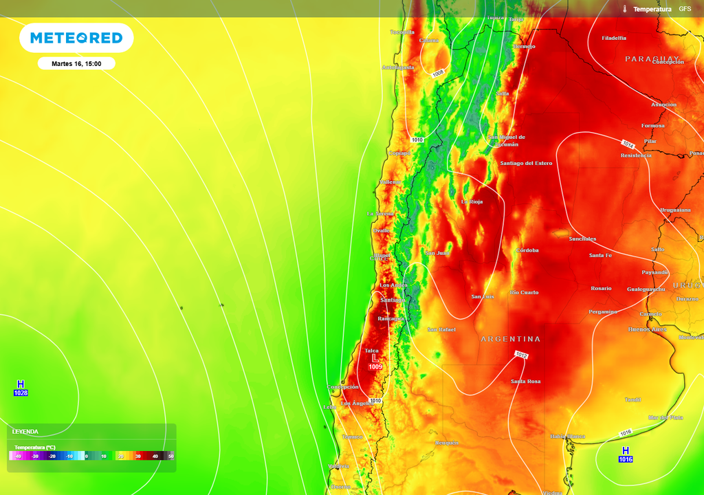Temperaturas previstas Temperaturas previstas