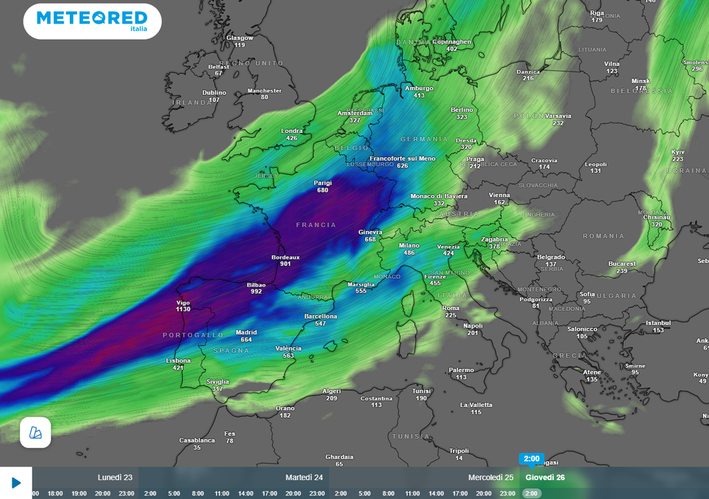 fiume atmosferico fiume atmosferico