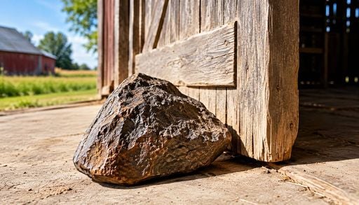 Un granjero descubri&oacute; que su tope de puerta hab&iacute;a ca&iacute;do del cielo: result&oacute; ser un meteorito valorado en 100.000 d&oacute;lares