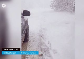 Temporal invernal registra históricas nevadas que cubrieron el noroeste de Turquía