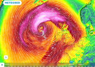Questo fine settimana un 'jet streak' favorirà la nascita di un ciclone bomba sull'Atlantico, venti da uragano in Europa
