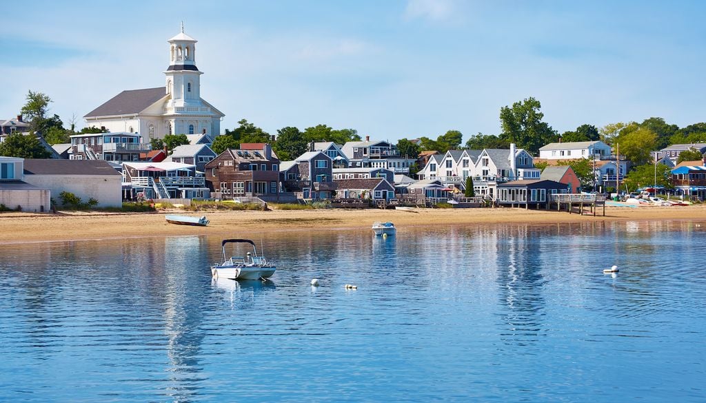 Bahía de Cape Cod en Provincetown beach, Massachusetts, lugar donde cayó el bólido del pasado 30 de mayo de 2026.