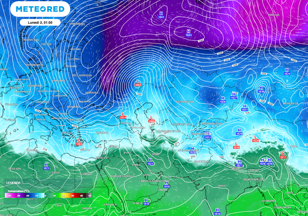 L'enorme serbatoio di aria gelida presente lungo le latitudini polari che potrebbe di colpo versarsi verso il cuore dell'Europa a febbraio.
