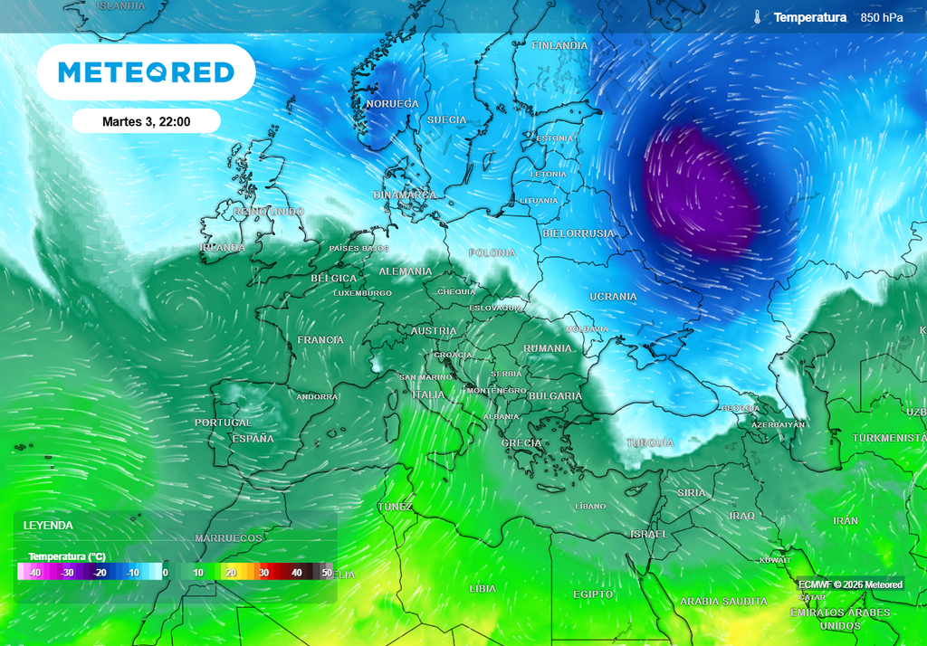 Los modelos intuyen posibles irrupciones frías a largo plazo sobre Europa, señal de un vórtice polar debilitado.