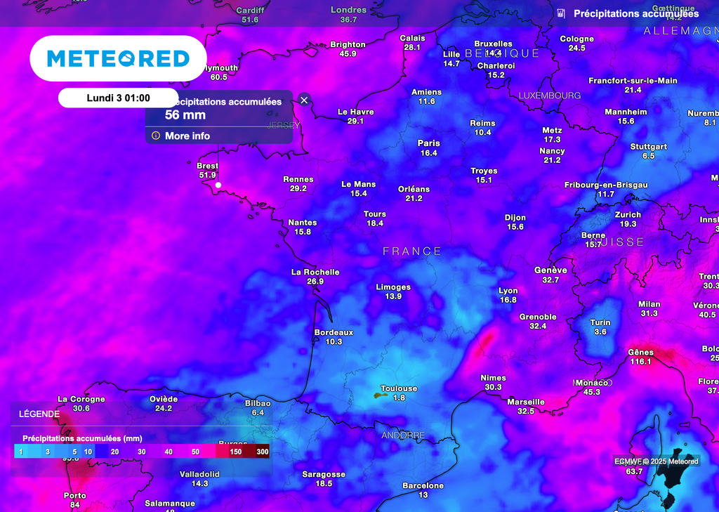 Les pluies n'épargneront personne au cours des 7 prochains jours. Les pluies n'épargneront personne au cours des 7 prochains jours.