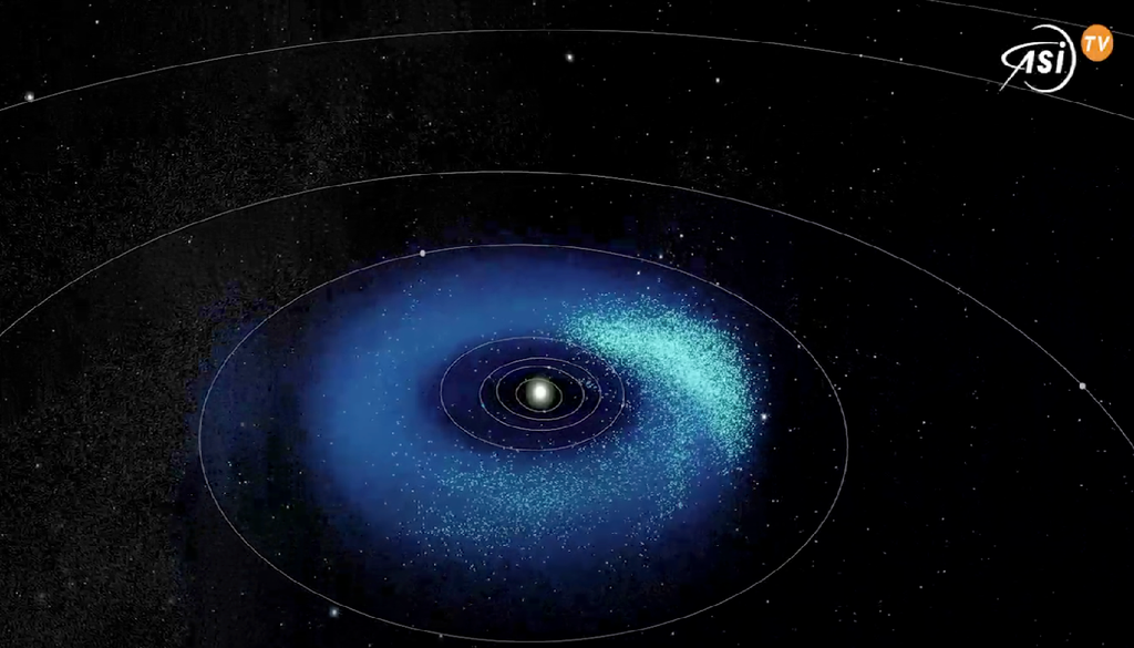 Le prime osservazioni del telescopio Rubin mostrano come la popolazione di NEO sia molto più numerosa di quanto si immaginasse. Le osservazioni di FlyEye aiuteranno a conoscerla meglio. Credit: ASI