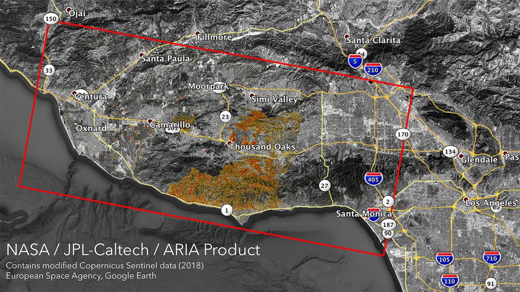 Un Radar Monitorea Los Incendios Forestales En California Desde El Espacio