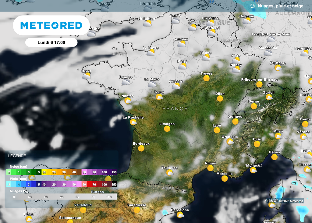 Une météo très ensoleillée la semaine prochaine dans le sud de la France.