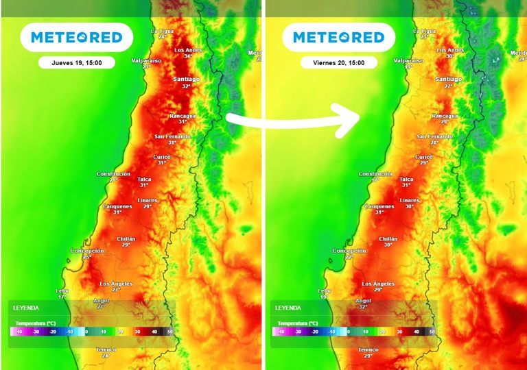 Breve respiro y luego hasta 37 &deg;C: este d&iacute;a ser&aacute; el m&aacute;s extremo en la zona central