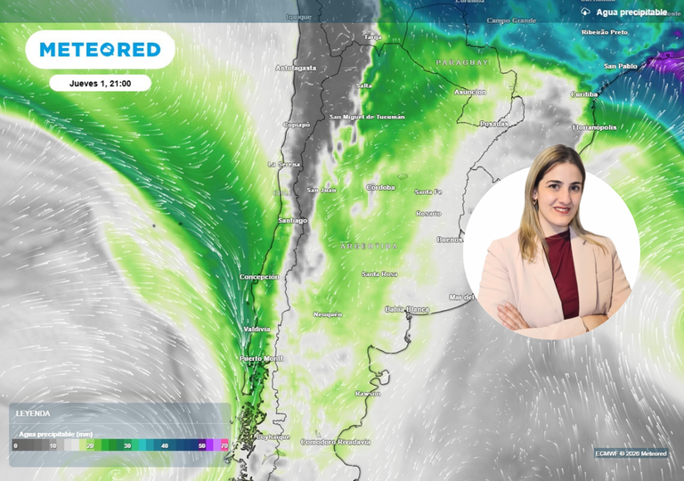 "Un r&iacute;o atmosf&eacute;rico marcar&aacute; el inicio de octubre": meteor&oacute;loga anticipa una semana lluviosa en la zona central