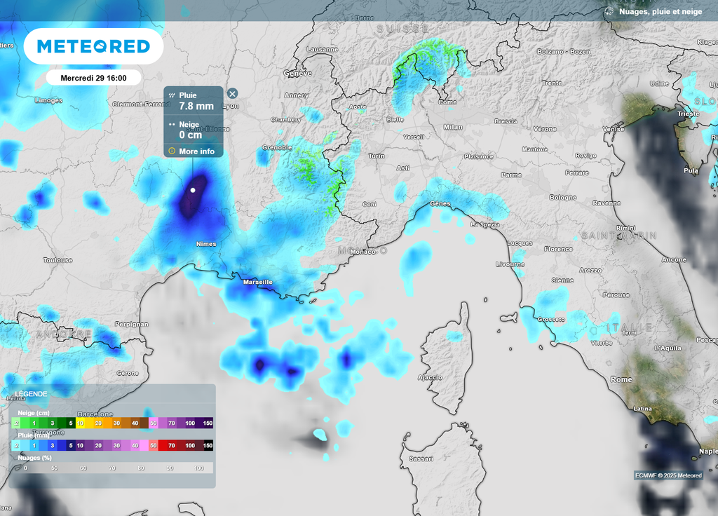 Pluies mercredi Cévennes Pluies mercredi Cévennes