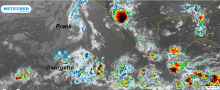 Un seno tropical de bajas presiones salta del Caribe al Pacífico