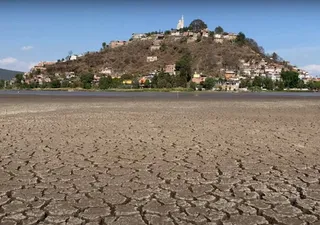 El Lago de Pátzcuaro se puede cruzar caminando, derivado un categórico periodo se sequía extrema en la región michoacana