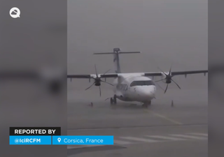 ¡Un sistema convectivo causa estragos en Córcega, Francia! Ráfagas de viento de más de 140 km/h y lluvias muy fuertes