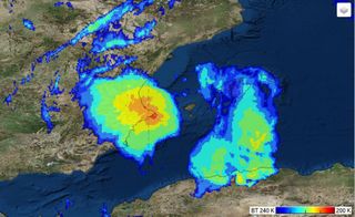 Un Sistema Convectivo de Mesoescala afecta zonas del levante español