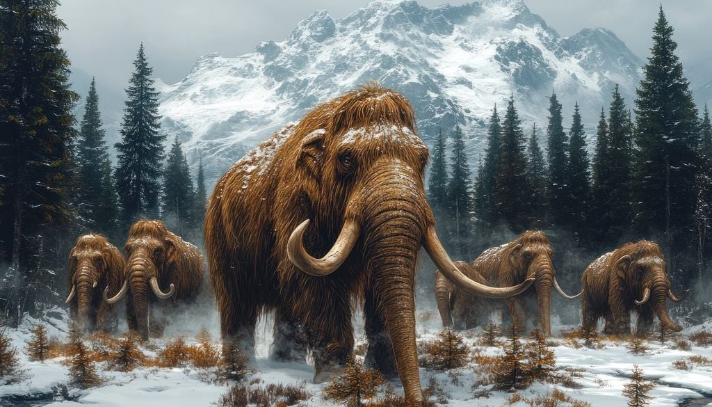 Il s'agit d'un Mammuthus primigenius, plus connu sous le nom de mammouth laineux.