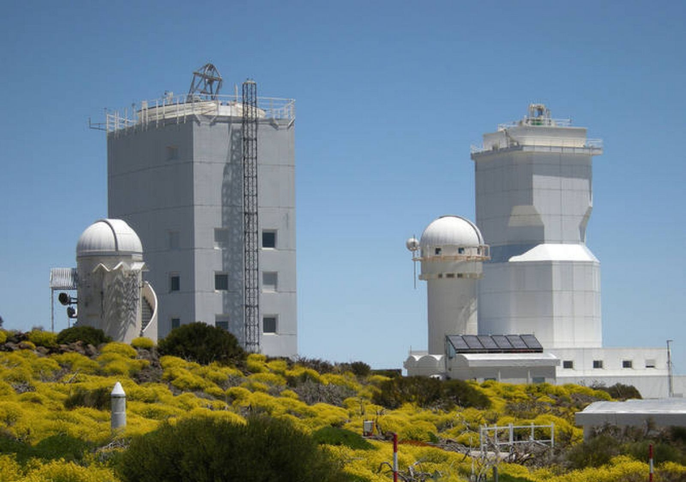 O Gregor, o maior telescópio solar da Europa, está instalado em Tenerife.