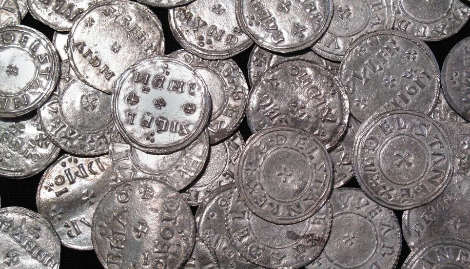 Pièce argent viking trésor